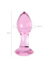 Анальная втулка Sexus Glass, стекло,8,5 см